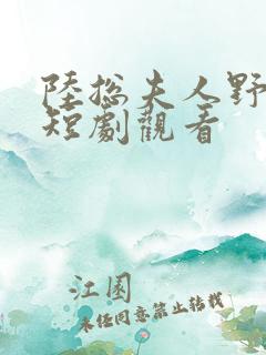 陆总夫人野又甜短剧观看