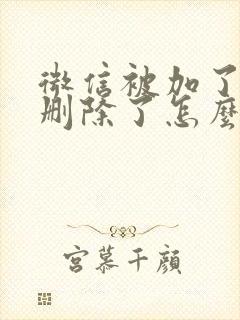 微信被加了好友删除了怎么找回来