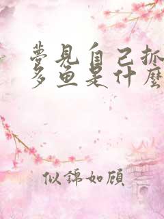 梦见自己抓了好多鱼是什么预兆