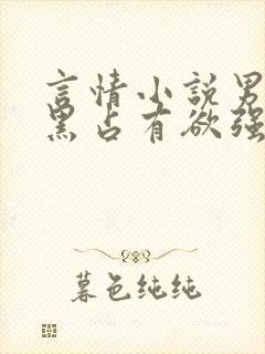 言情小说男主腹黑占有欲强