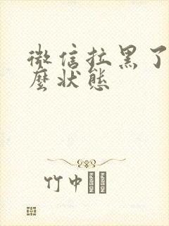 微信拉黑了是什么状态