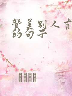 赞美别人有文采的句子