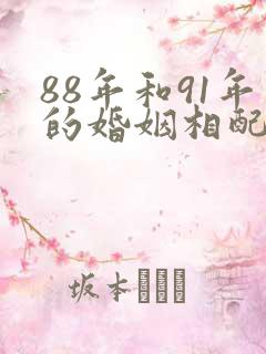 88年和91年的婚姻相配吗