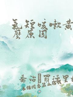 气短咳嗽黄痰什么原因