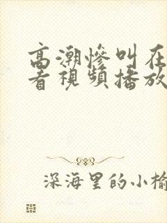 高潮惨叫在线观看视频播放网站