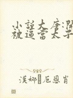 小说大唐:开局被逼当太子免费阅读全本