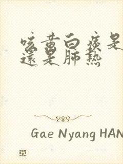 咳黄白痰是肺寒还是肺热