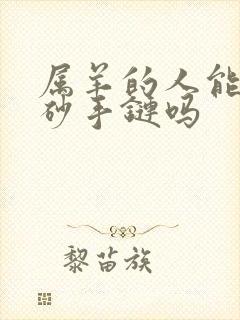 属羊的人能带朱砂手链吗