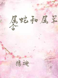 属蛇和属羊合不合