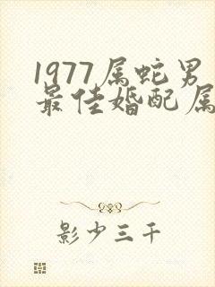 1977属蛇男最佳婚配属相