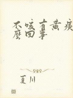 不咳有黄痰是怎么回事