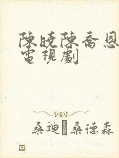 陈晓陈乔恩演的电视剧