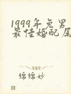 1999年兔男最佳婚配属相