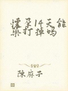 怀孕14天能吃药打掉吗