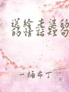 送给老婆的暖心的情话短句