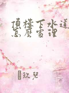 顶楼下水道反味怎么处理