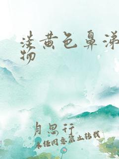 淡黄色鼻涕分泌物