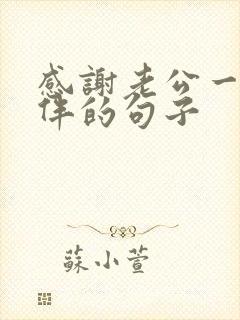 感谢老公一路陪伴的句子