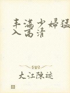 丰满少妇猛烈进入高清