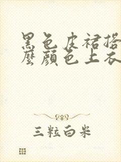 黑色皮裙搭配什么颜色上衣好看