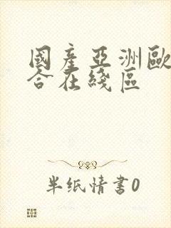 国产亚洲欧美综合在线区