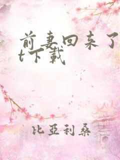 前妻回来了txt下载