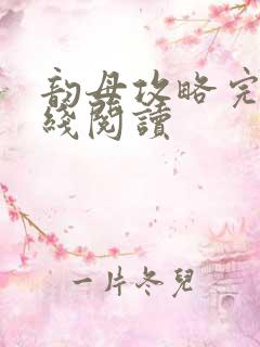 韵母攻略完整在线阅读