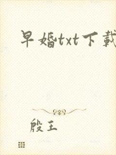 早婚txt下载