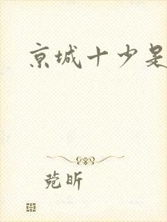 京城十少是谁