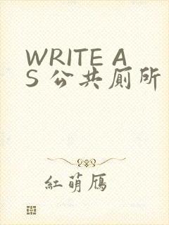 WRITE AS 公共厕所