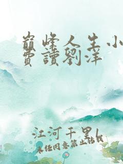 巅峰人生小说免费读刘洋