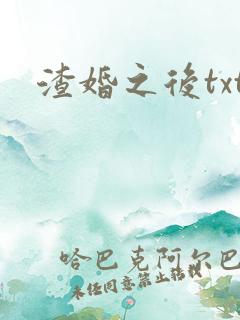 渣婚之后txt