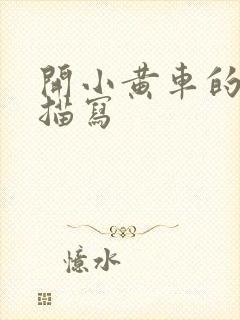 开小黄车的细腻描写