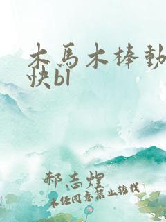 木马木棒动得好快bl