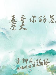 表哥你的怎么那么大