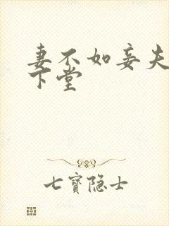 妻不如妾夫人要下堂