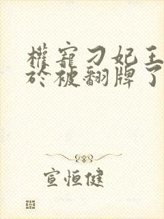 权宠刁妃王爷终于被翻牌了