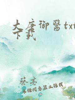 大唐御医txt下载