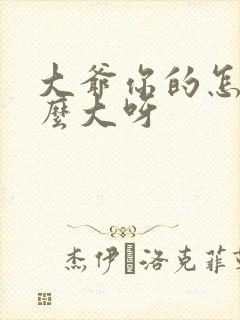 大爷你的怎么这么大呀