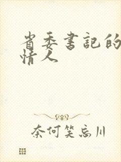 省委书记的秘密情人