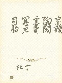 司冥寒陶宝六胞胎免费阅读笔趣阁