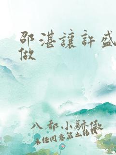 邵湛让许盛自己做