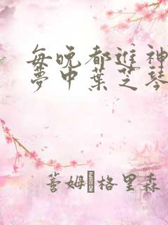 每晚都进神们的梦中叶芝琴肖亦轩