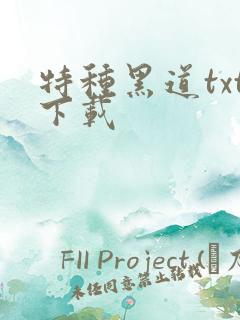 特种黑道txt下载