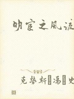 明宦之风流无边