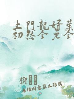 上门龙婿叶辰萧初然全免全集