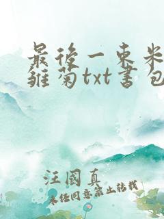 最后一束米迦勒雏菊txt书包网