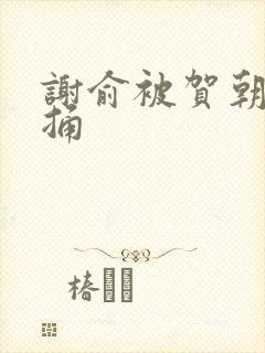 谢俞被贺朝站着捅