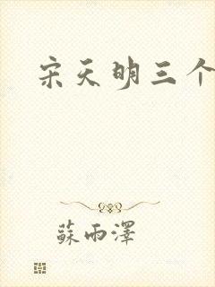 宋天明三个婆娘