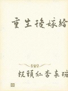 重生后嫁给三叔